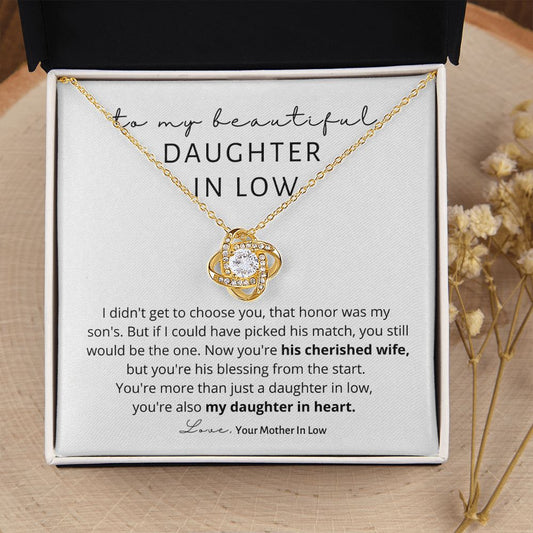 To My Daughter In Law | Daughter In Heart | Necklace