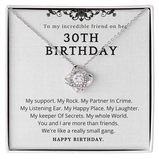 To My Friend | Necklace |  Gift For 30th Birthday