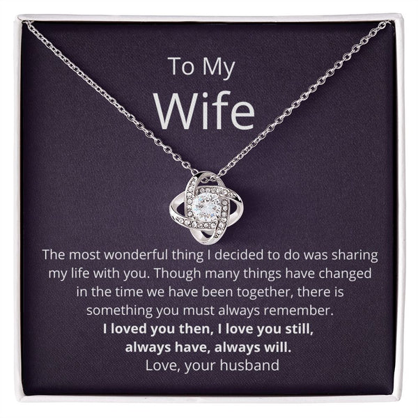 To My Wife Adorable Wife! Birthday Message Forever Necklace w Message Card  - Walmart.com