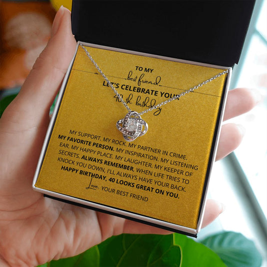 To My Friend | Necklace |  Gift For 40th Birthday