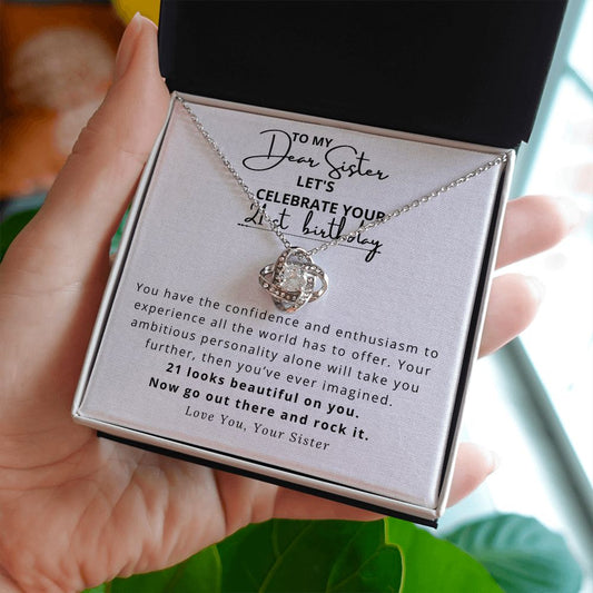 To My Sister | Necklace For 21st Birthday