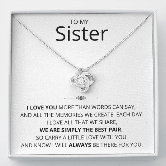 To My Sister | The Best Pair | Necklace