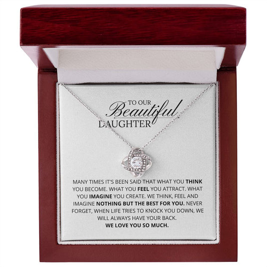 To My Daughter | Necklace | Manny times it`s been said ....