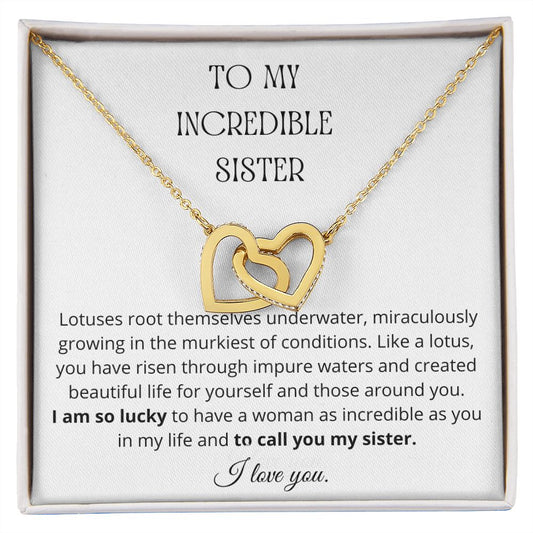 To My Sister | Lotuses | Necklace