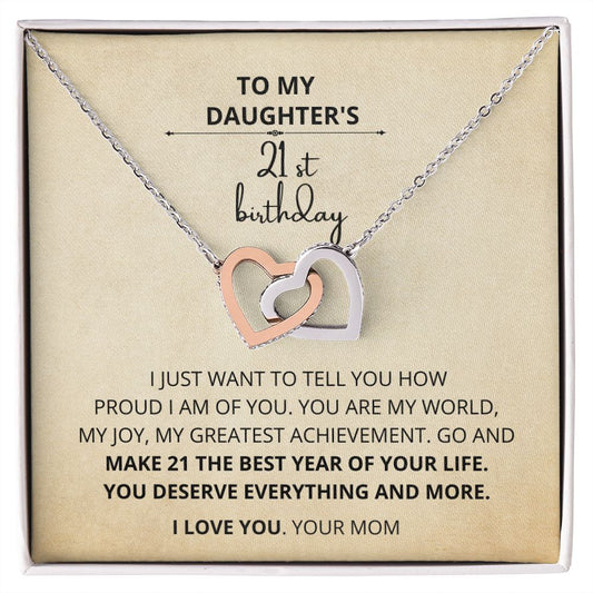 To My Daughter | Necklace For 21st Birthday