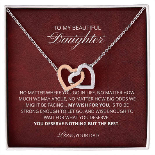 To My Daughter | Necklace | Gift from dad