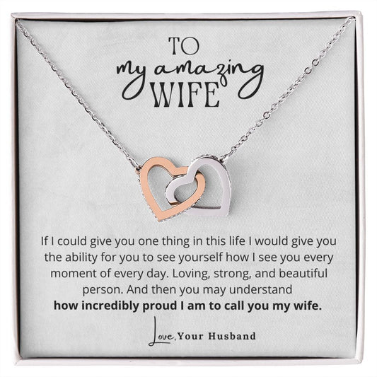 To My Amazing Wife | Loving Strong And Beautiful | Necklace