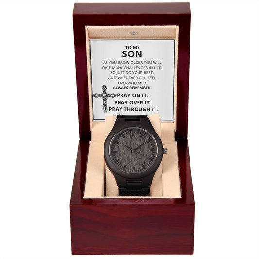 To My Son | Wooden Watch