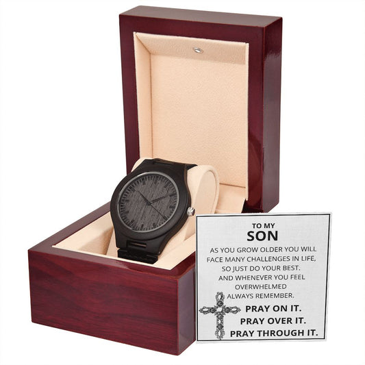 To My Son | Wooden Watch