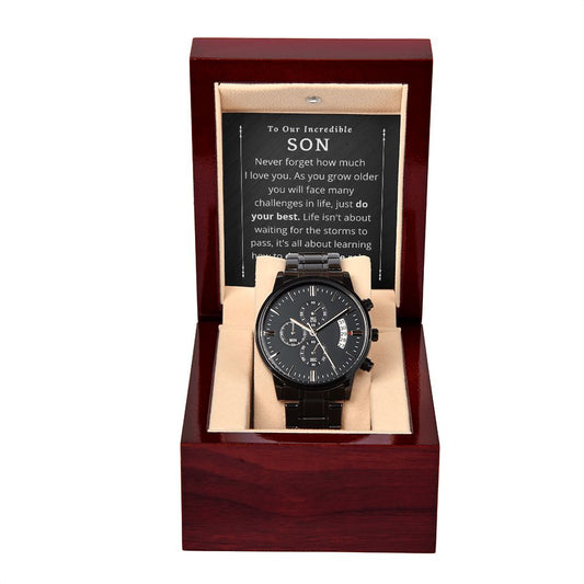 To Our Son | Watch | Birthday | Father's day | Graduation | Gift from mom or dad