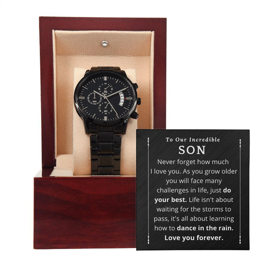 To Our Son | Watch | Birthday | Father's day | Graduation | Gift from mom or dad