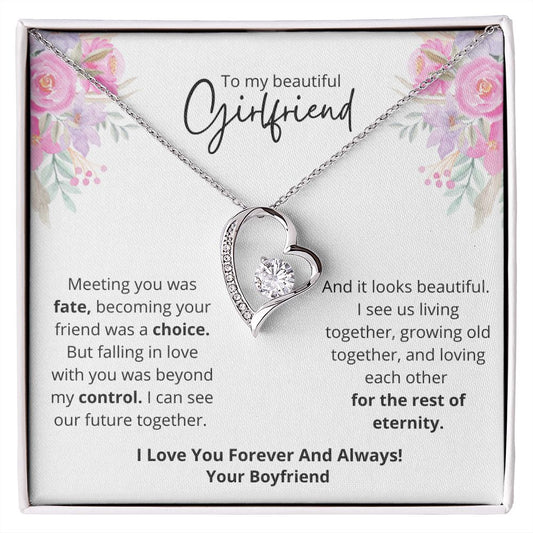 To My Girlfriend I Forever Love I Necklace