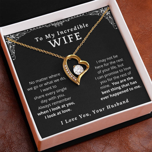 To My Incredible Wife | Always remember | Necklace