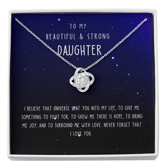 To My Daughter | Necklace | I Believe That Universe Sent You ..