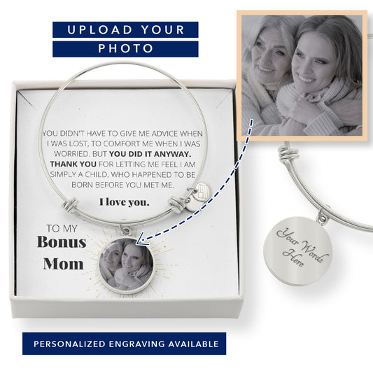 To My mom | Bracelet | Engraved and photo upload